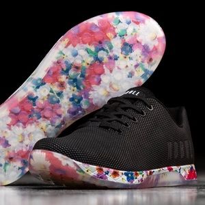 NoBull Black Daisy Trainers